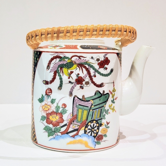 Imari Ware Teapot and server plate - Picture 5 of 14